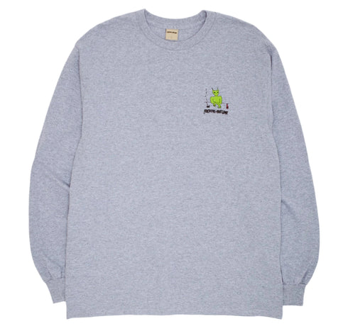 Fucking Awesome - Drunk And Sad Long Sleeve Shirt (Heather Grey)
